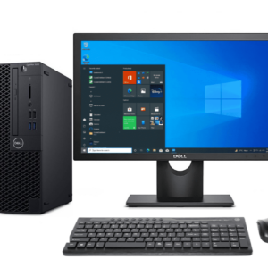 Dell OptiPlex SFF desktop with monitor setup