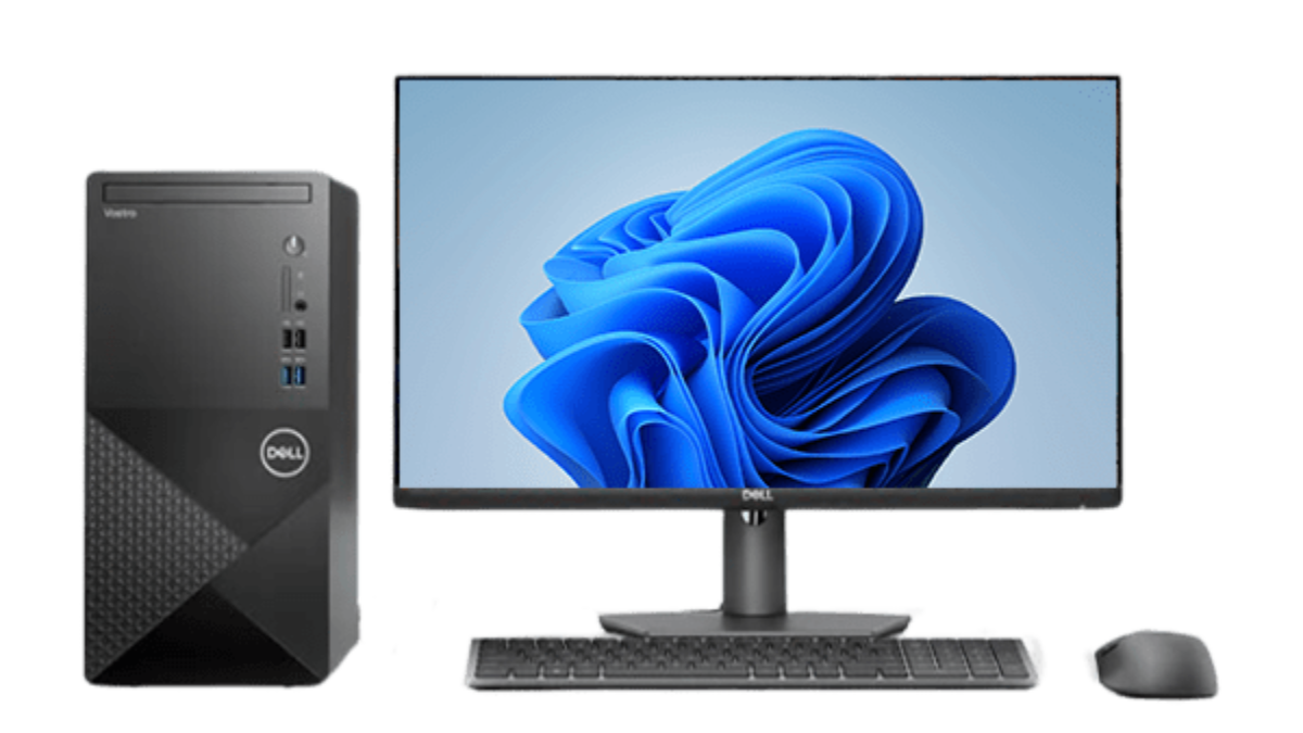 Dell Vostro 3020 tower with monitor