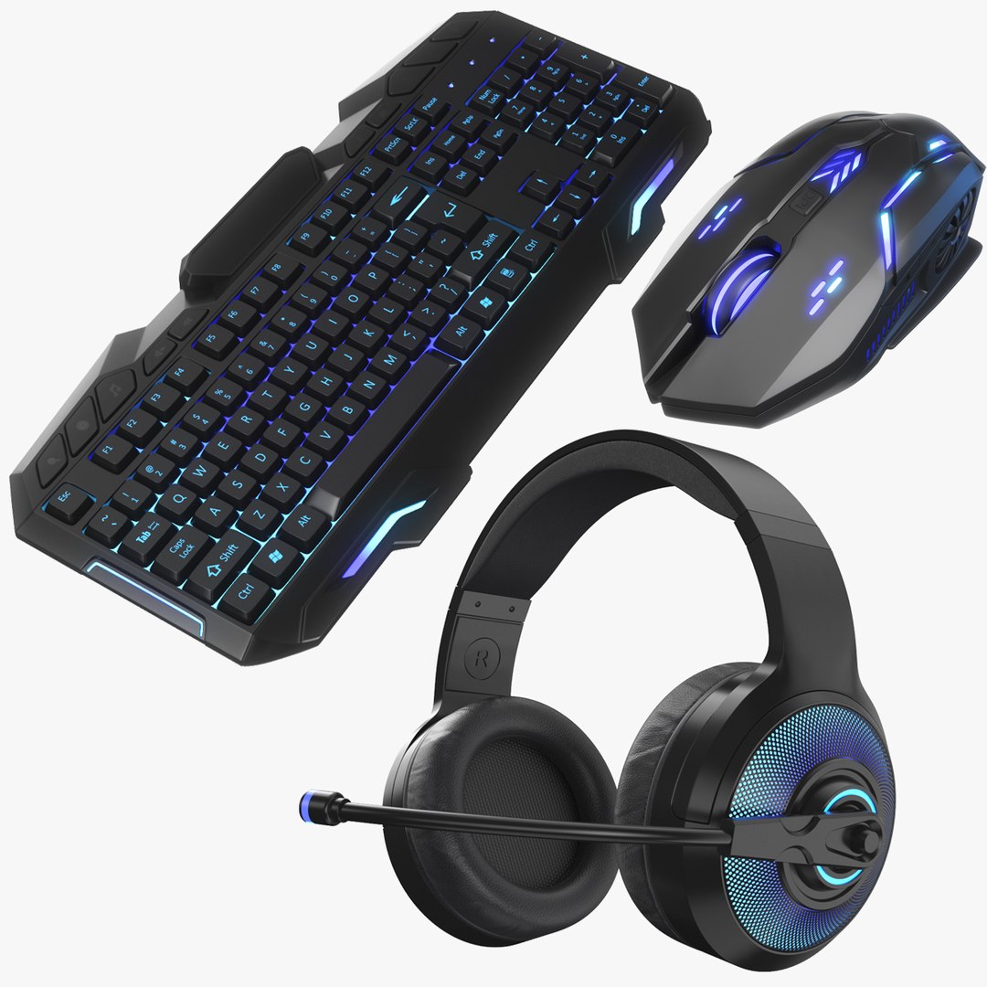 Gaming keyboard, mouse and headset combo