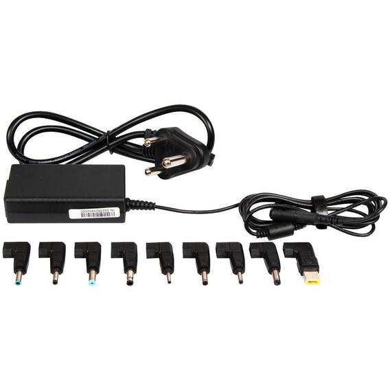Universal laptop charger with multiple tips